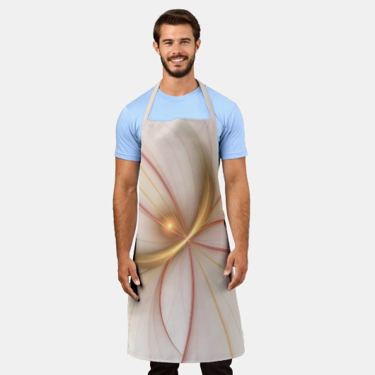 Nobly Copper and Gold Abstract Modern Fractal Art Schort (Gedragen)