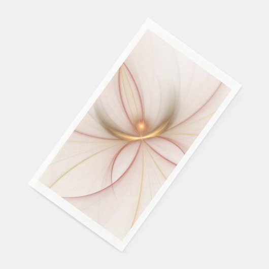 Nobly Copper and Gold Abstract Modern Fractal Art Servet (Hoek)