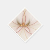 Nobly Copper and Gold Abstract Modern Fractal Art Servet (Hoek)