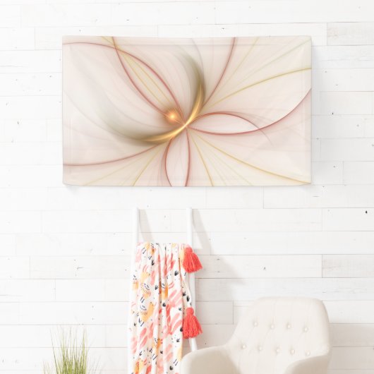 Nobly Copper and Gold Abstract Modern Fractal Art Spandoek (Insitu)