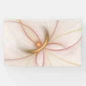 Nobly Copper and Gold Abstract Modern Fractal Art Spandoek (Horizontaal)