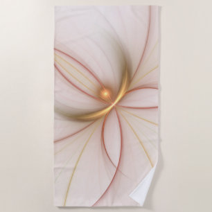 Nobly Copper and Gold Abstract Modern Fractal Art Strandlaken
