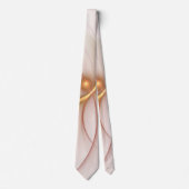 Nobly Copper and Gold Abstract Modern Fractal Art Stropdas (Voorkant)