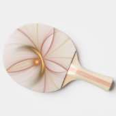 Nobly Copper and Gold Abstract Modern Fractal Art Tafeltennisbatje (Zijkant)