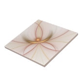 Nobly Copper and Gold Abstract Modern Fractal Art Tegeltje (Zijkant)