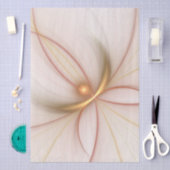 Nobly Copper And Gold Abstract Modern Fractal Art Tissuepapier (Craft)