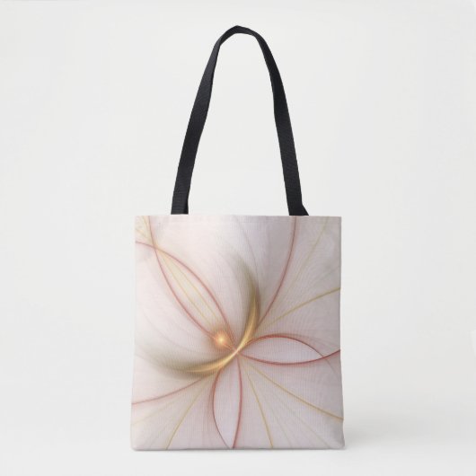 Nobly Copper and Gold Abstract Modern Fractal Art Tote Bag (Voorkant)