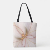 Nobly Copper and Gold Abstract Modern Fractal Art Tote Bag (Achterkant)