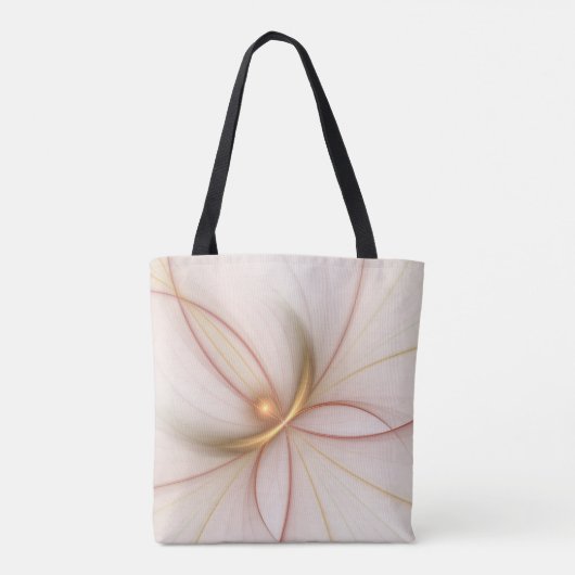 Nobly Copper and Gold Abstract Modern Fractal Art Tote Bag (Achterkant)