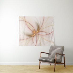 Nobly Copper and Gold Abstract Modern Fractal Art Wandkleed
