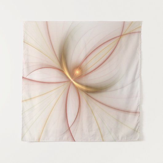 Nobly Copper and Gold Abstract Modern Fractal Art Wandkleed (Voorkant (horizontaal))