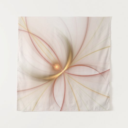 Nobly Copper and Gold Abstract Modern Fractal Art Wandkleed (Voorkant)