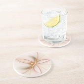 Nobly Copper and Gold Abstract Modern Fractal Art Zandsteen Onderzetter (Zijkant)