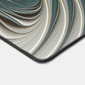 Nobly Golden Blauwgroen Abstracte Fantasy Fractal Bureaumat (Hoek)