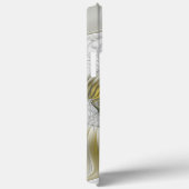 Nobly Golden Blauwgroen Abstracte Fantasy Fractal Case-Mate iPhone Case (Achterkant / Rechts)
