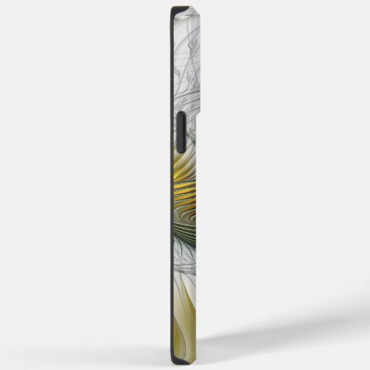 Nobly Golden Blauwgroen Abstracte Fantasy Fractal Case-Mate iPhone Case (Achterkant / Rechts)
