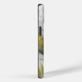 Nobly Golden Blauwgroen Abstracte Fantasy Fractal Case-Mate iPhone Case (Achterkant / Rechts)