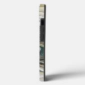 Nobly Golden Blauwgroen Abstracte Fantasy Fractal Case-Mate iPhone Case (Achterkant / Links)