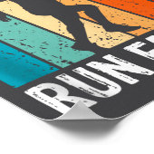 Nobody Cares Run Faster Funny Sarcastic Runner Quo Poster (Hoek)