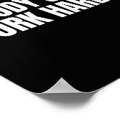 Nobody Cares Work Harder Motivational Workout Gym  Poster (Hoek)