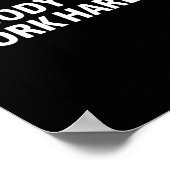 Nobody Cares Work Harder Shirt Funny Motivational  Poster (Hoek)