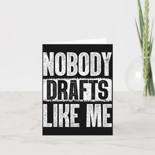 Nobody Drafts Like Me Fantasy Football Draft Day  Kaart (Voorkant)