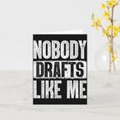 Nobody Drafts Like Me Fantasy Football Draft Day  Kaart (Gele Bloem)