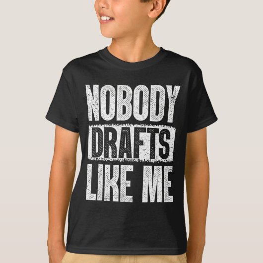 Nobody Drafts Like Me Fantasy Football Draft Day T-shirt (Voorkant)