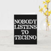 Nobody Listens To Techno  Kaart (Gele Bloem)