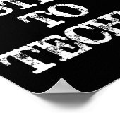 Nobody Listens To Techno  Poster (Hoek)