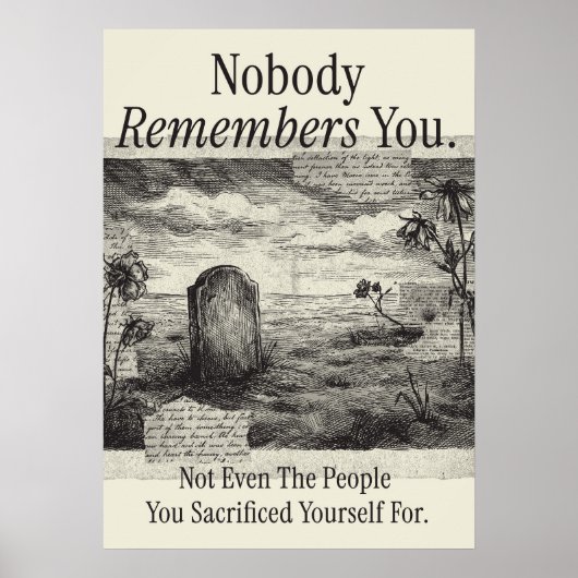 Nobody Remembers You Poster (Voorkant)