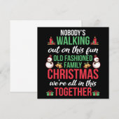 Nobodys lopen uit het oude gevierde kerstfeest van kaart (Voorkant / Achterkant)