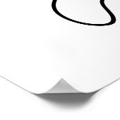 Nobody's Purfect Funny Cat Pun Poster (Hoek)