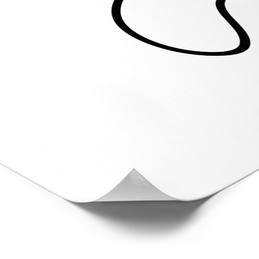 Nobody's Purfect Funny Cat Pun Poster (Hoek)