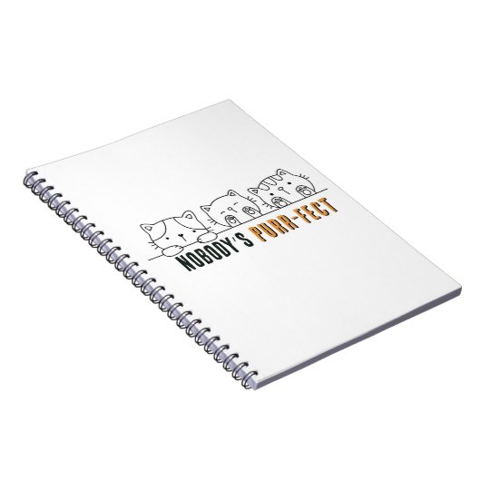 Nobody's Purr-fect Notebook (6.5" x 8.75") Notitieboek (Rechterzijde)