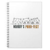 Nobody's Purr-fect Notebook (6.5" x 8.75") Notitieboek (Voorkant)