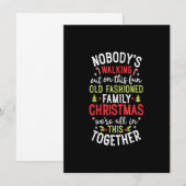 Nobody's Walking Out On This Fun Old Family Christ Kaart (Voorkant / Achterkant)