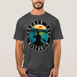 Noboken Lake Wisconsin kanoën 2 T-shirt