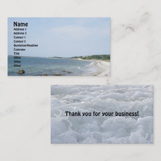 Nobska Beach Visitekaartje (Voorkant / Achterkant)