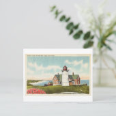 Nobska Light, Bossen Hole, Cape Cod, Massachusetts Briefkaart (Staand voorkant)