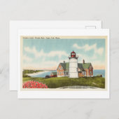 Nobska Light, Bossen Hole, Cape Cod, Massachusetts Briefkaart (Voorkant / Achterkant)