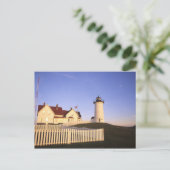 Nobska Lighthouse, Bossen Hole, Massachusetts Briefkaart (Staand voorkant)