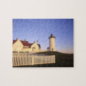 Nobska Lighthouse, Bossen Hole, Massachusetts Legpuzzel (Horizontaal)