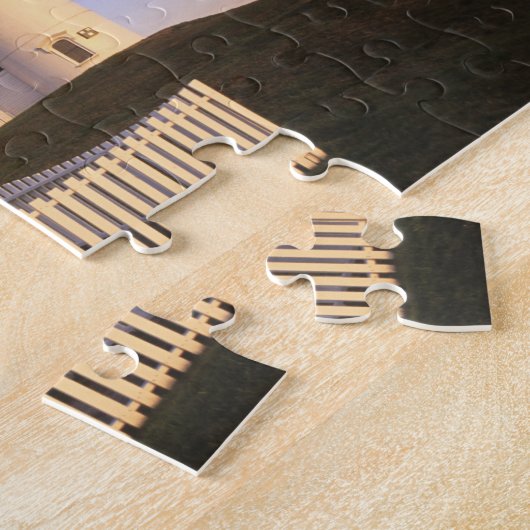 Nobska Lighthouse, Bossen Hole, Massachusetts Legpuzzel (Zijkant)