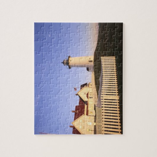 Nobska Lighthouse, Bossen Hole, Massachusetts Legpuzzel (Verticaal)