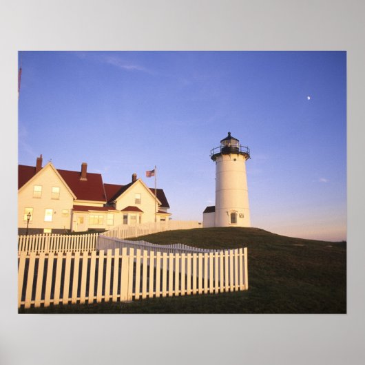 Nobska Lighthouse, Bossen Hole, Massachusetts Poster (Voorkant)