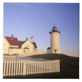 Nobska Lighthouse, Bossen Hole, Massachusetts Tegeltje (Voorkant)
