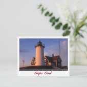 Nobska Lighthouse Cape Cod Bossen Hole Falmouth Briefkaart (Staand voorkant)