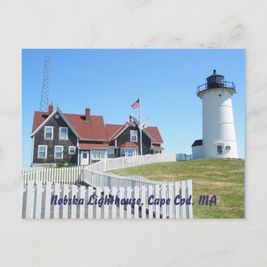 Nobska Lighthouse Cape Cod MA Briefkaart #2 (Voorkant)
