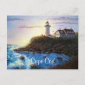 Nobska Lighthouse Cape Cod MA Painting Briefkaart (Voorkant)